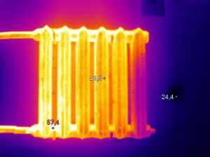 Неравномерное распределение тепла в радиаторе