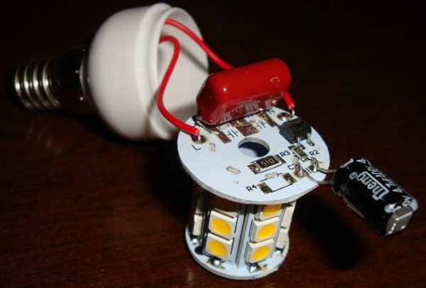 Увеличение емкости фильтрующего конденсатора в LED-лампе