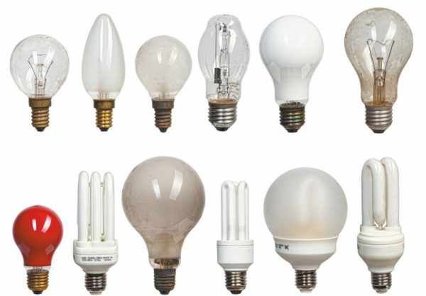 Различные виды источников света