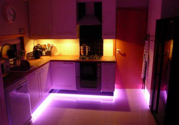 Нижняя подсветка кухонных шкафов