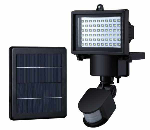 Настенный LED-прожектор с солнечной батареей