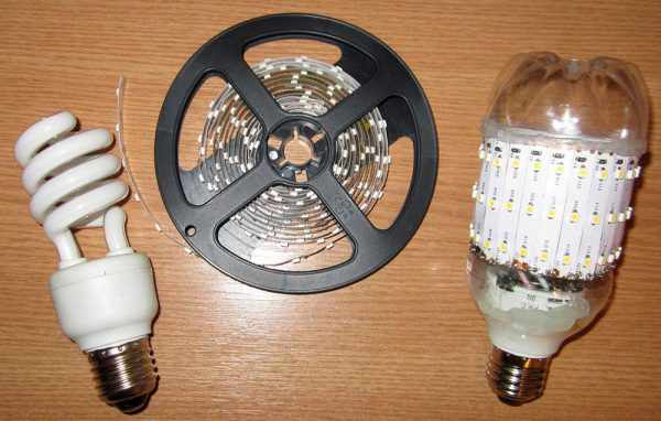 Светодиодная лампа из энергосберегающей