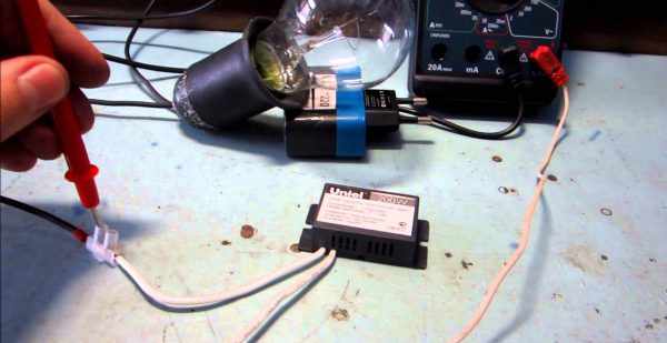 Сборка устройства для мягкого включения ламп накаливания