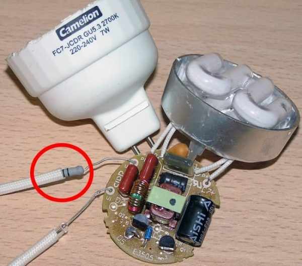 Замена резистора в лампе