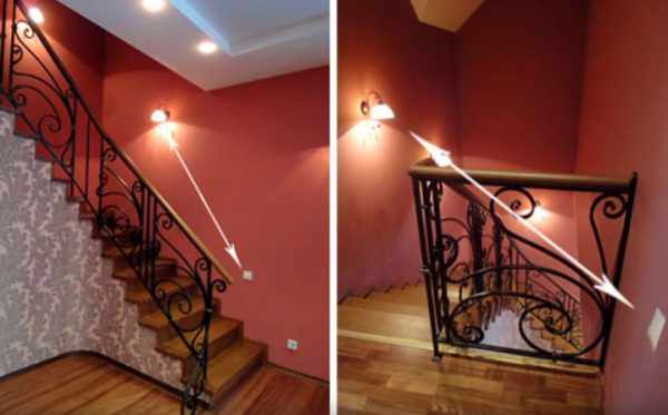 Применение проходных выключателей для освещения лестницы