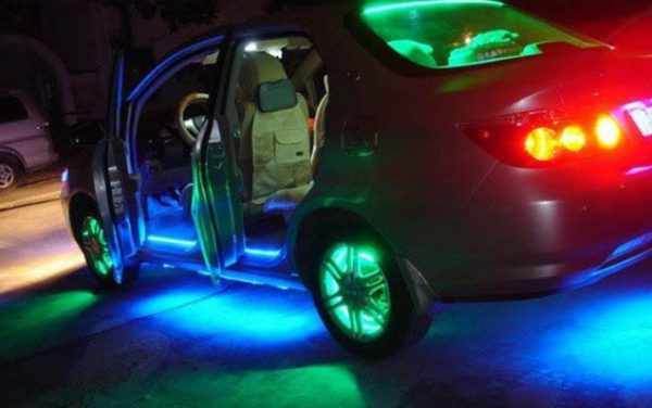Подсветка автомобиля LED-лентой
