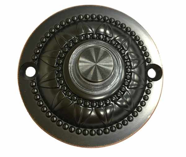 Металлическая кнопка с креплением на саморезы